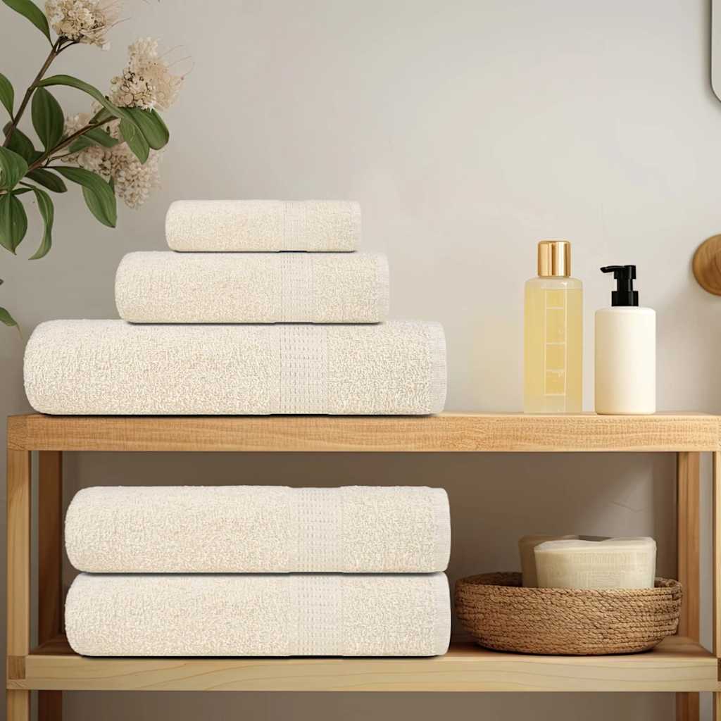 Asciugamani per ospiti FROGN 2 pz Crema 30x50 cm 360 g/m²