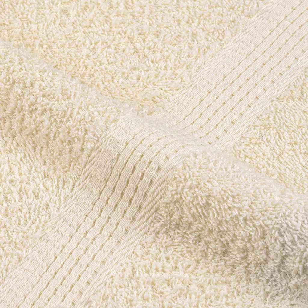 Asciugamani Ospiti 4 pz Crema 30x50 cm 360 g/m² 100% Cotone