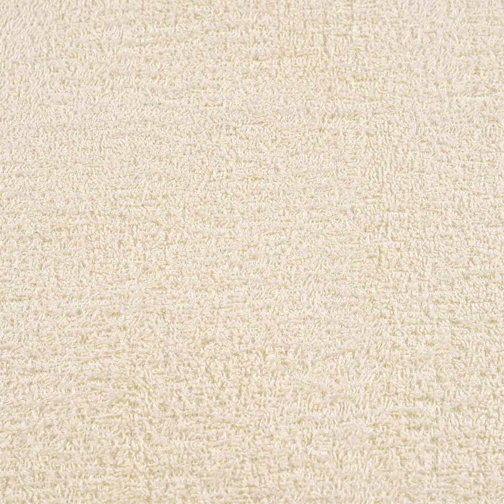 Asciugamani Ospiti 10 pz Crema 30x50 cm 360 g/m² 100% Cotone