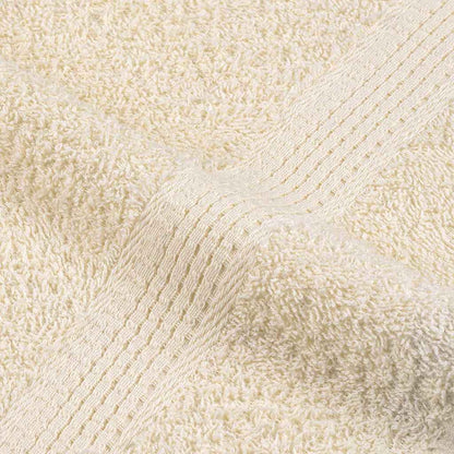 Asciugamani 2 pz Crema 50x100 cm 360 g/m² 100% Cotone