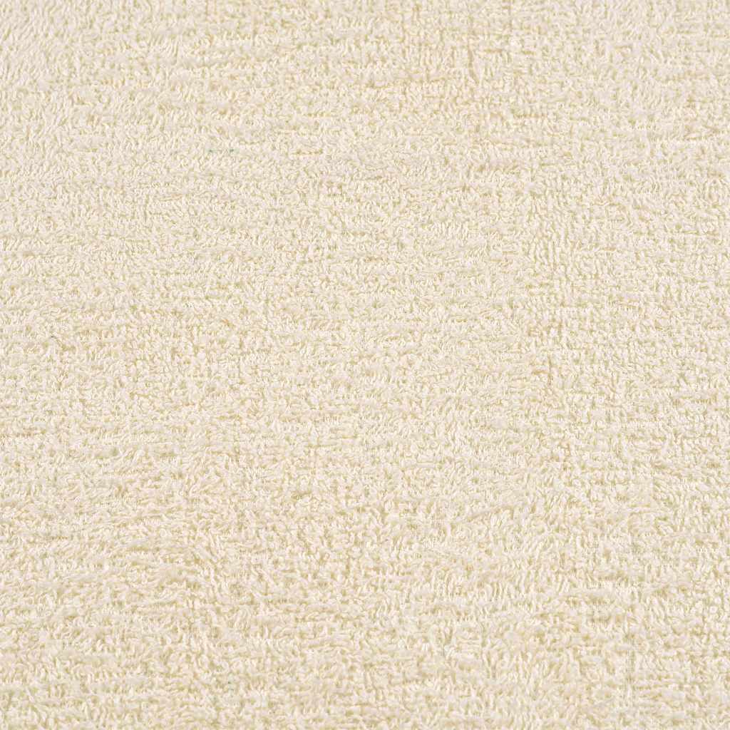 Asciugamani 10 pz Crema 50x100 cm 360 g/m² 100% Cotone