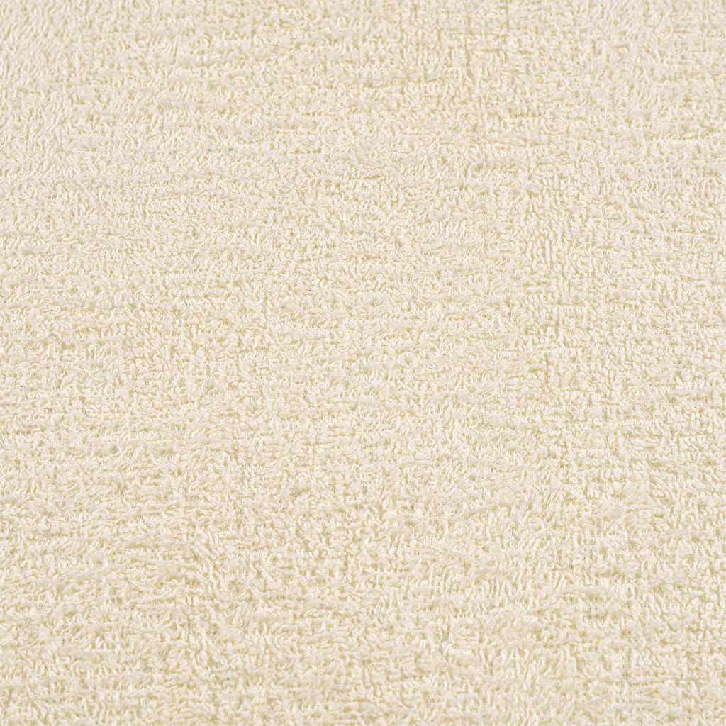 Asciugamani da Bagno 2 pz Crema 100x150 cm 360 g/m² 100% Cotone