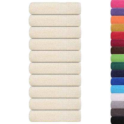 Asciugamani da bagno FROGN 10 pz Crema 100x150 cm 360 g/m²