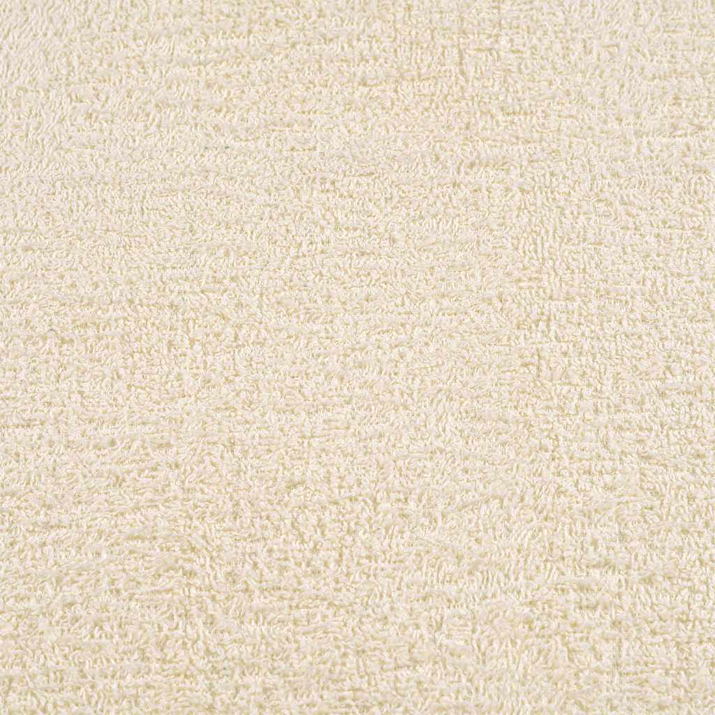 Asciugamani per Sauna 2 pz Crema 80x200 cm 360 g/m² 100% Cotone