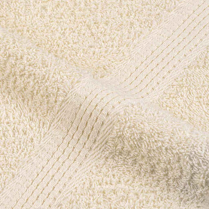 Asciugamani per Sauna 2 pz Crema 80x200 cm 360 g/m² 100% Cotone