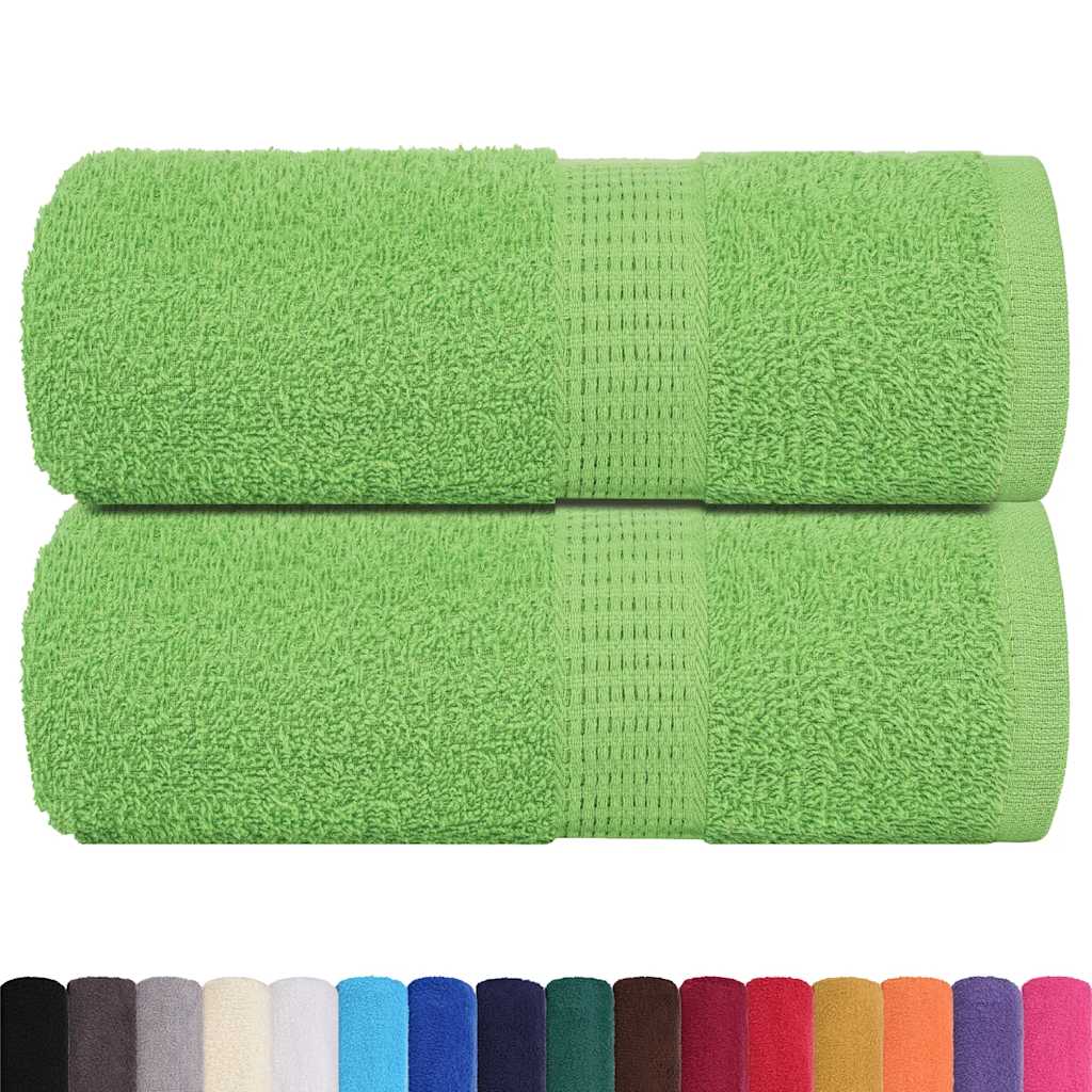 Asciugamani per Sapone 2 pz Verde Mela 30x30 cm 360 g/m² Cotone