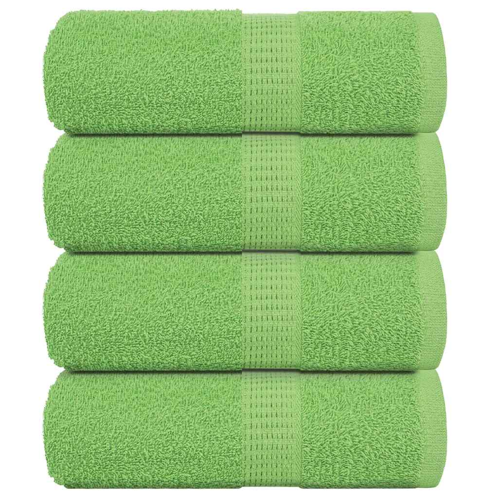 Asciugamani per Sapone 4 pz Verde Mela 30x30 cm 360 g/m² Cotone