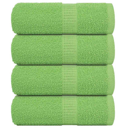 Asciugamani per Sapone 4 pz Verde Mela 30x30 cm 360 g/m² Cotone