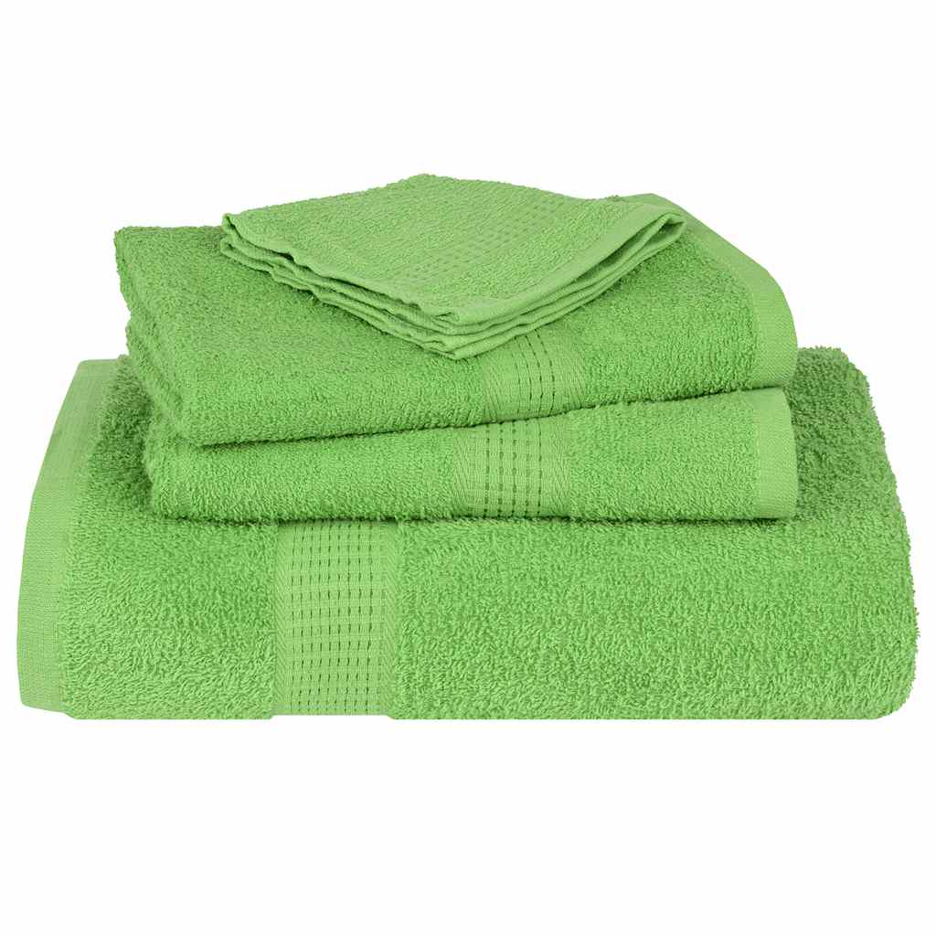 Asciugamani per Sapone 4 pz Verde Mela 30x30 cm 360 g/m² Cotone