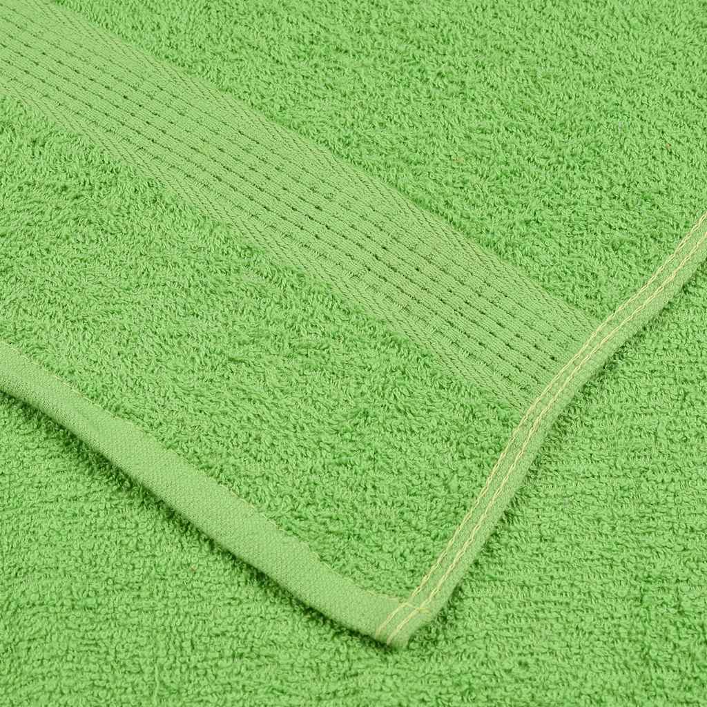 Asciugamani per Sapone 10 pz Verde Mela 30x30cm 360 g/m² Cotone