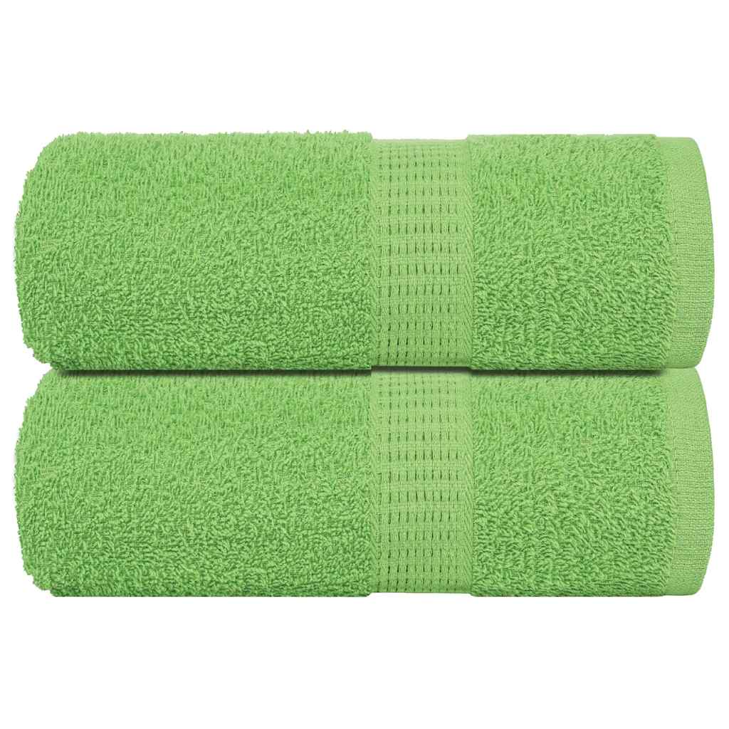 Asciugamani Ospiti 2 pz Verde Mela 30x50 cm 360 g/m² Cotone