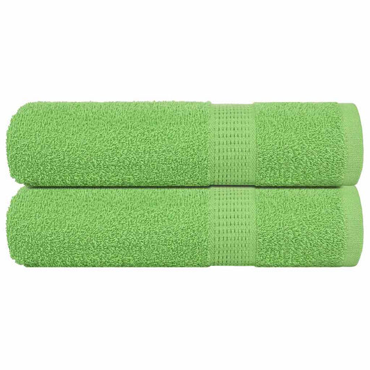 Asciugamani 2 pz Verde Mela 50x100 cm 360 g/m² 100% Cotone