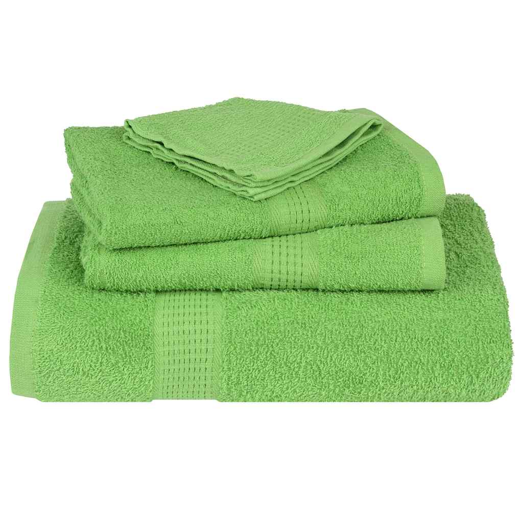 Asciugamani 4 pz Verde Mela 50x100 cm 360 g/m² 100% Cotone