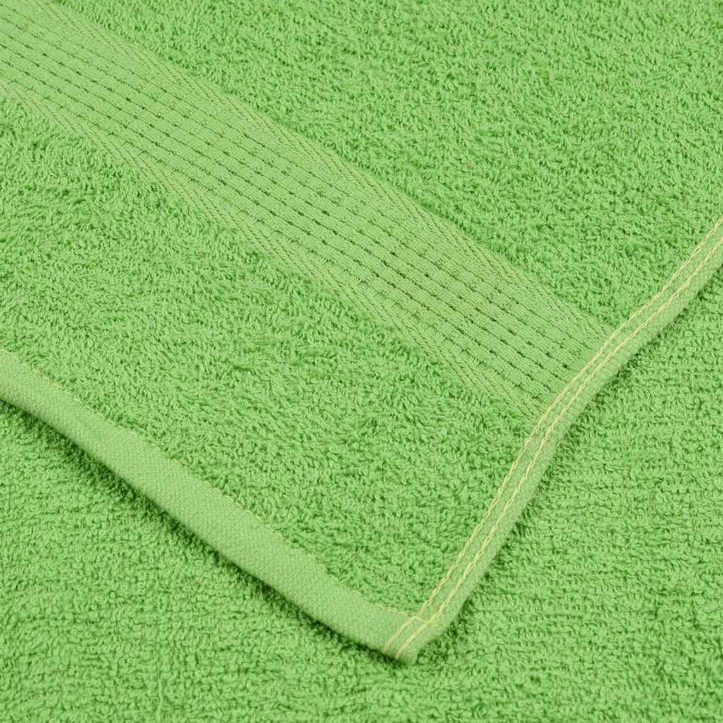 Asciugamani 10 pz Verde Mela 50x100 cm 360 g/m² 100% Cotone