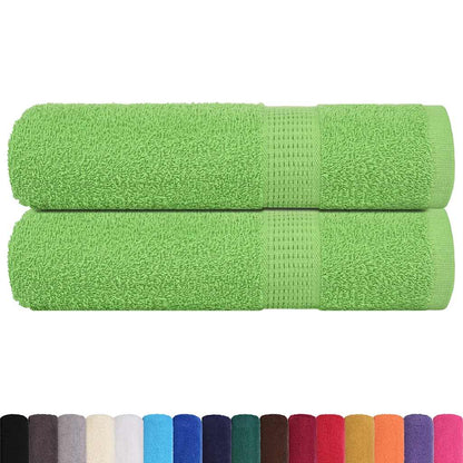 Asciugamani Doccia 2 pz Verde Mela 70x140cm 360g/m² 100% Cotone