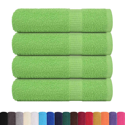 Asciugamani Doccia 4 pz Verde Mela 70x140cm 360g/m² 100% Cotone