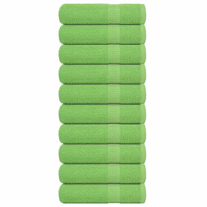 Asciugamani Doccia 10pz Verde Mela 70x140cm 360g/m² 100% Cotone