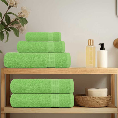 Asciugamani da Bagno 2 pz Verde Mela 100x150 cm 360 g/m² Cotone