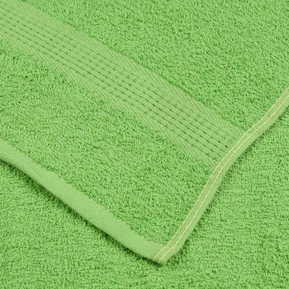 Asciugamani per Sauna 2 pz Verde Mela 80x200 cm 360 g/m² Cotone