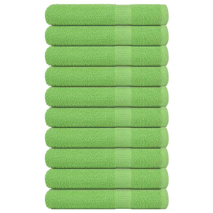 Asciugamani per Sauna 10 pz Verde Mela 80x200cm 360 g/m² Cotone