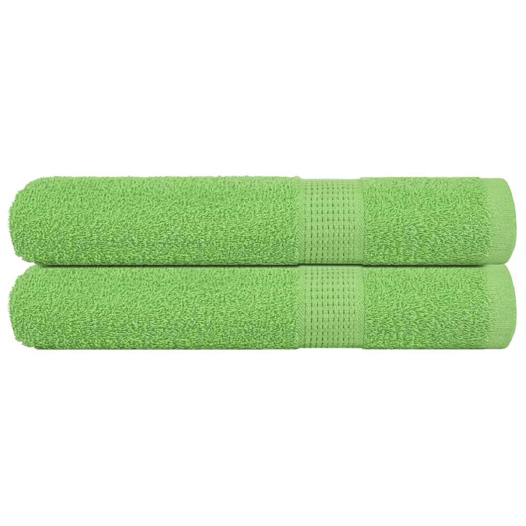 Asciugamani 2 pz Verde Mela 100x200 cm 360 g/m² 100% Cotone