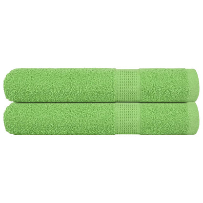 Asciugamani 2 pz Verde Mela 100x200 cm 360 g/m² 100% Cotone