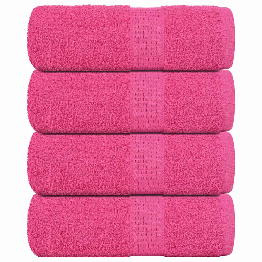 Asciugamani per Sapone 4 pz Rosa 30x30 cm 360 g/m² 100% Cotone