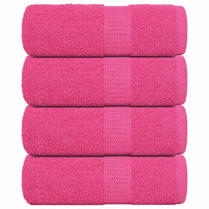 Asciugamani per Sapone 4 pz Rosa 30x30 cm 360 g/m² 100% Cotone