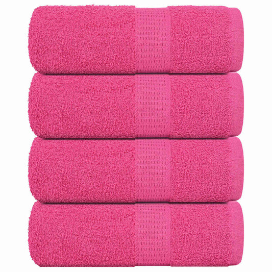 Asciugamani per Sapone 4 pz Rosa 30x30 cm 360 g/m² 100% Cotone