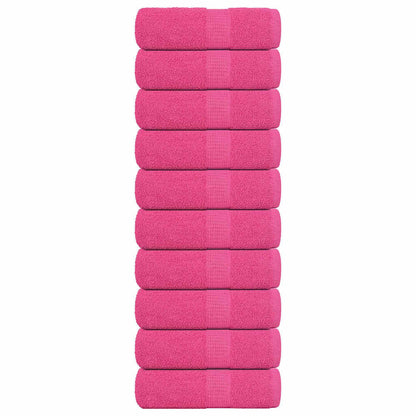 Asciugamani per Sapone 10 pz Rosa 30x30 cm 360 g/m² 100% Cotone