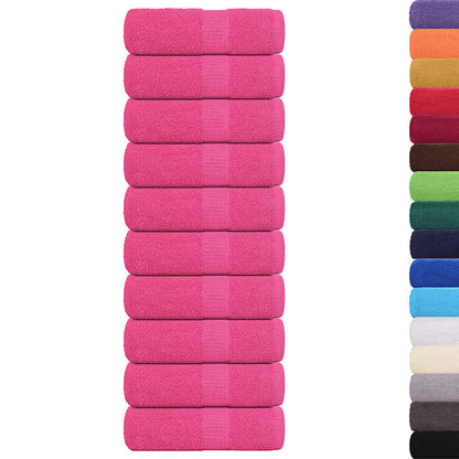 Asciugamani per Sapone 10 pz Rosa 30x30 cm 360 g/m² 100% Cotone