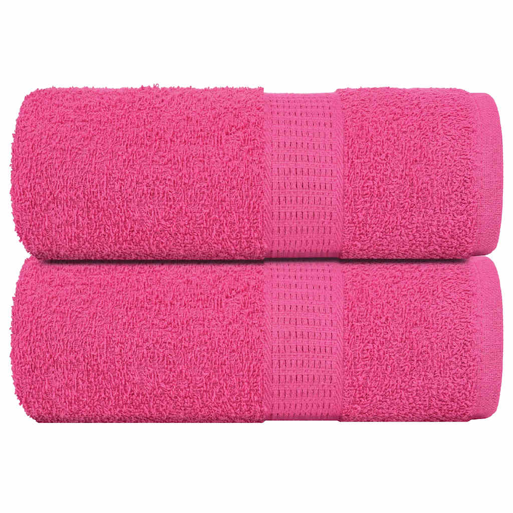 Asciugamani Ospiti 2 pz Rosa 30x50 cm 360 g/m² 100% Cotone