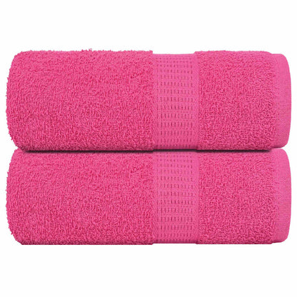 Asciugamani Ospiti 2 pz Rosa 30x50 cm 360 g/m² 100% Cotone