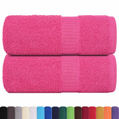 Asciugamani Ospiti 2 pz Rosa 30x50 cm 360 g/m² 100% Cotone