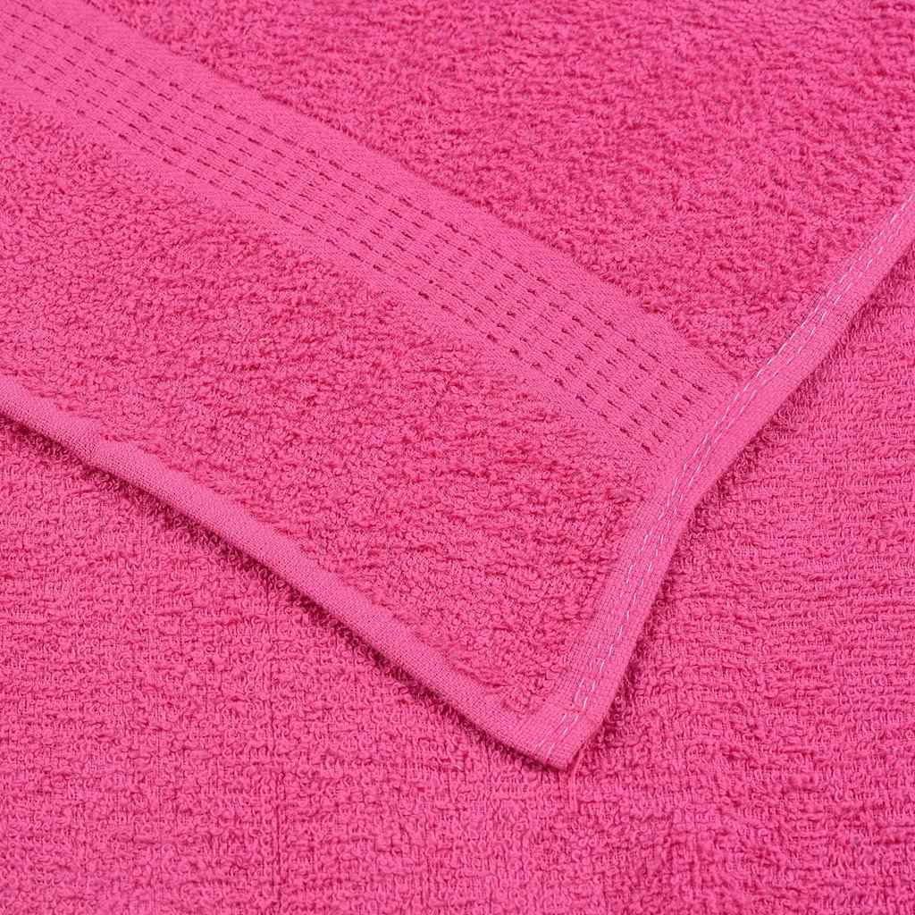 Asciugamani Ospiti 4 pz Rosa 30x50 cm 360 g/m² 100% Cotone