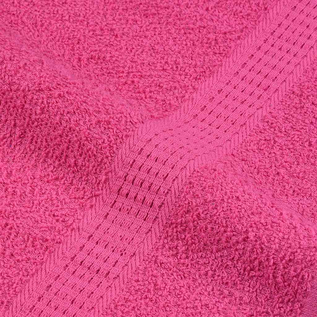 Asciugamani 2 pz Rosa 50x100 cm 360 g/m² 100% Cotone