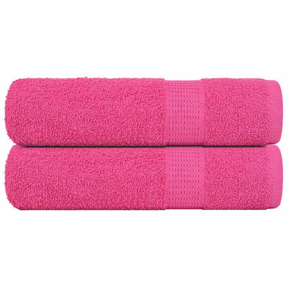 Asciugamani Doccia 2 pz Rosa 70x140 cm 360 g/m² 100% Cotone