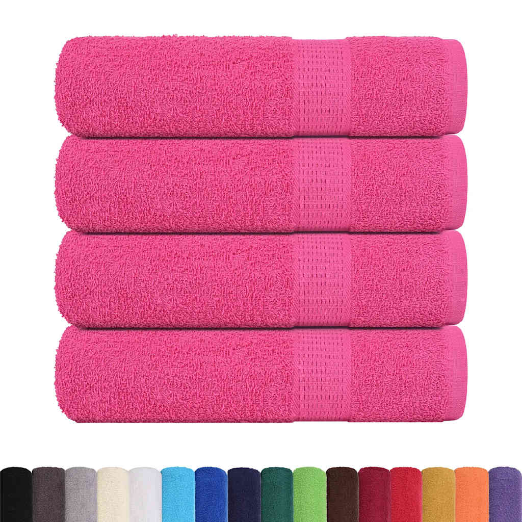 Asciugamani Doccia 4 pz Rosa 70x140 cm 360 g/m² 100% Cotone - homemem39