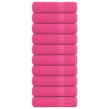 Asciugamani Doccia 10 pz Rosa 70x140 cm 360 g/m² 100% Cotone