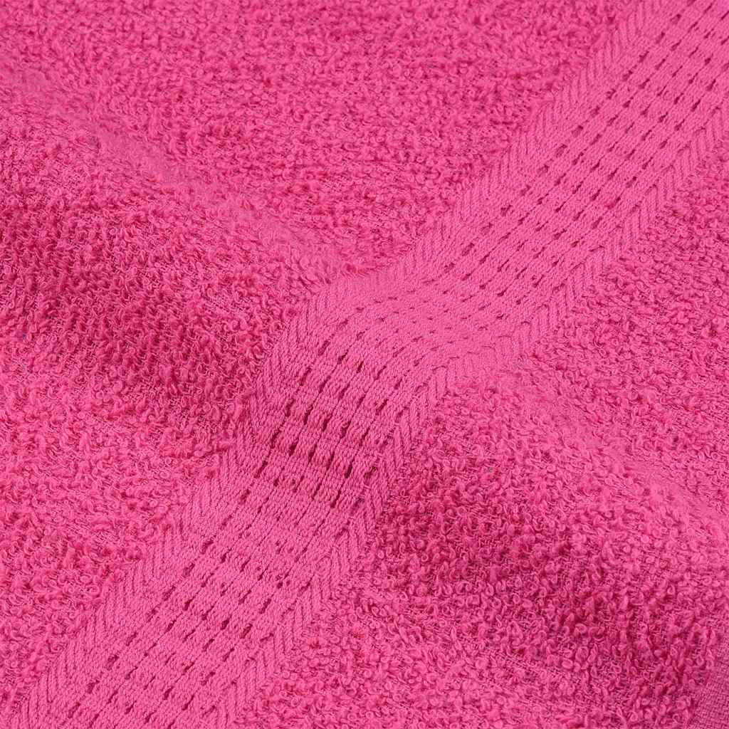 Asciugamani per Sauna 2 pz Rosa 80x200 cm 360 g/m² 100% Cotone