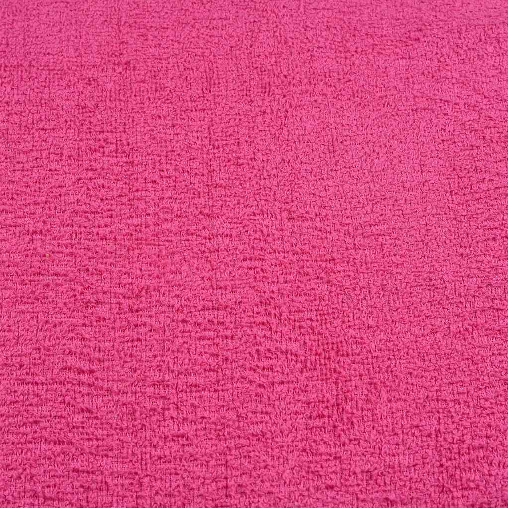 Asciugamani per Sauna 4 pz Rosa 80x200 cm 360 g/m² 100% Cotone