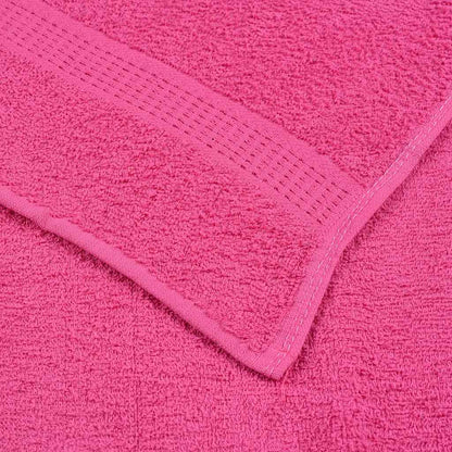 Asciugamani per Sauna 4 pz Rosa 80x200 cm 360 g/m² 100% Cotone