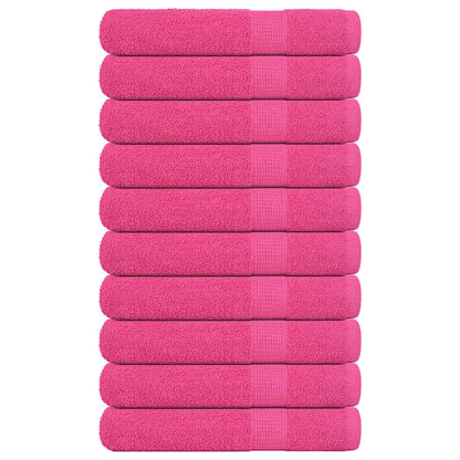 Asciugamani 10 pz Rosa 100x200 cm 360 g/m² 100% Cotone