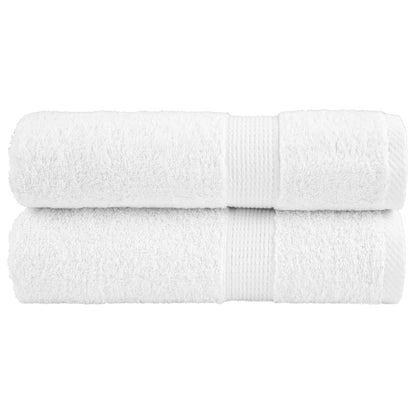 Asciugamani da doccia premium SOLUND 2 pezzi Bianco 70x140 cm 600 g/m²