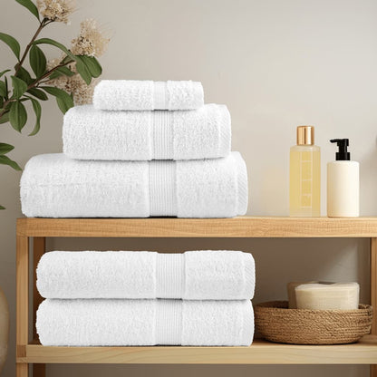 Asciugamani da doccia premium SOLUND 2 pezzi Bianco 70x140 cm 600 g/m² - homemem39