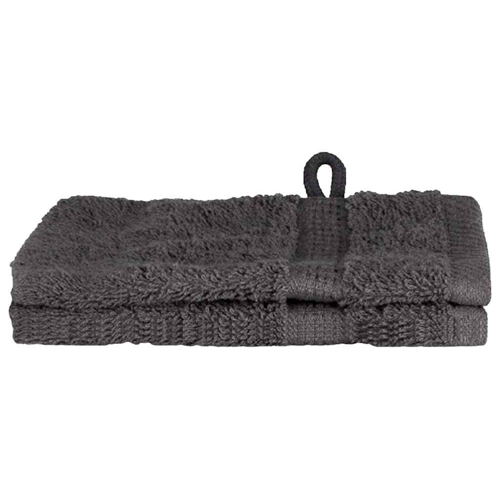 Panni per il viso SOLUND 2 pcs Antracite Cotone - homemem39