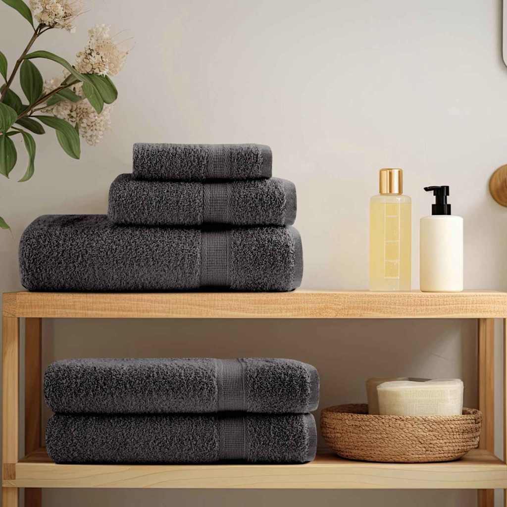 Asciugamano per Ospiti SOLUND 10 pz Antracite 15 x 21 cm | homemem39