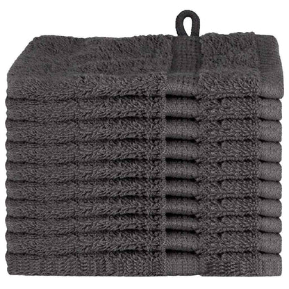 Panni per il viso SOLUND 10 pcs Antracite Cotone - homemem39