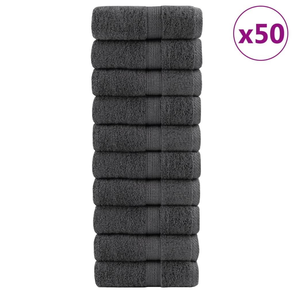 Salviette Premium SOLUND 50 pz Antracite 15x21 cm 600 g/m²