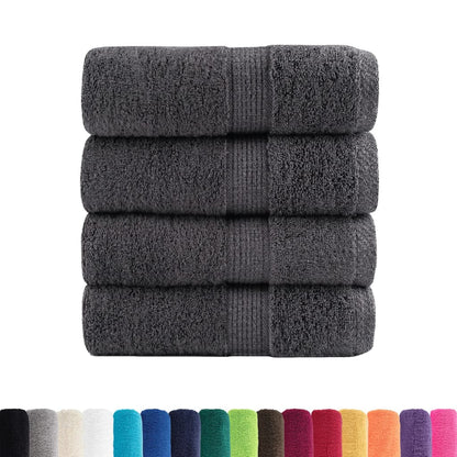 Asciugamani per ospiti Premium SOLUND 4 pz Antracite 30x50 cm